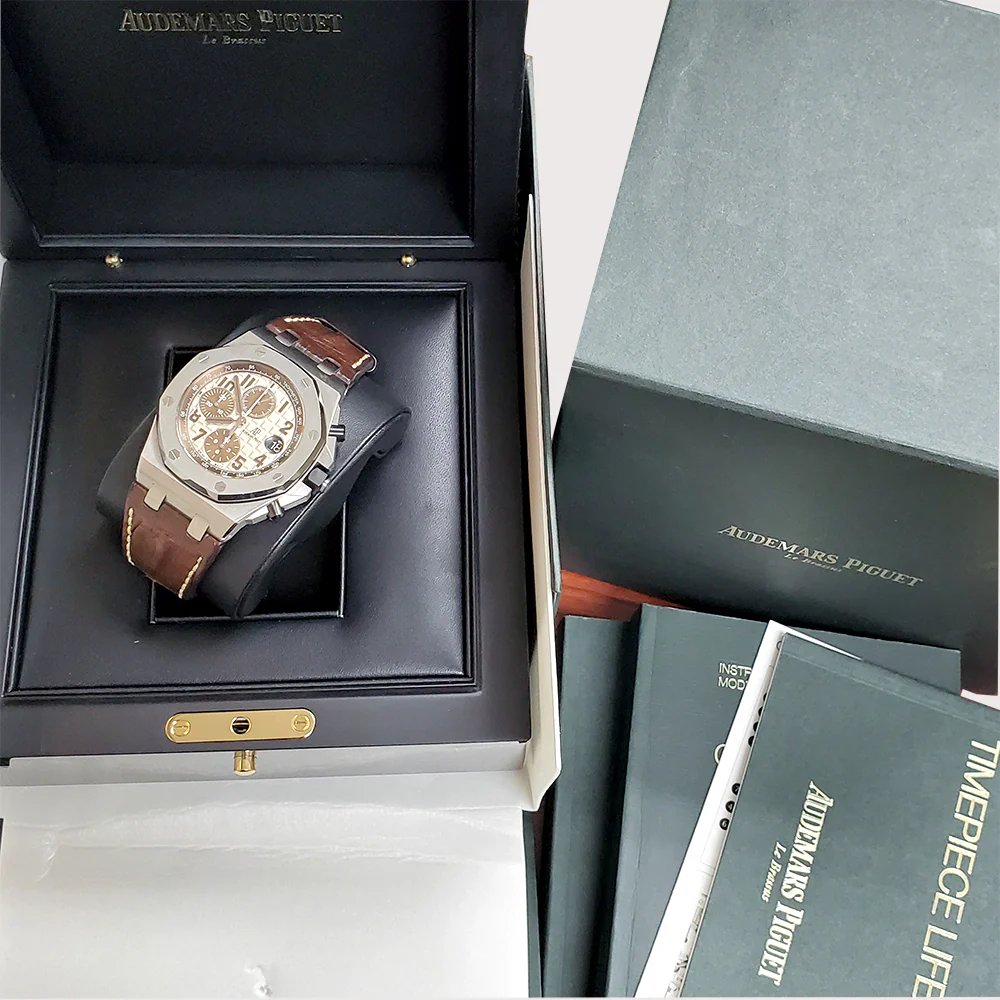 Audemars Piguet Royal Oak Offshore Safari Steel 42mm Chronograph Watch 26470ST.OO.A801CR.01 Box Papers - Image 4