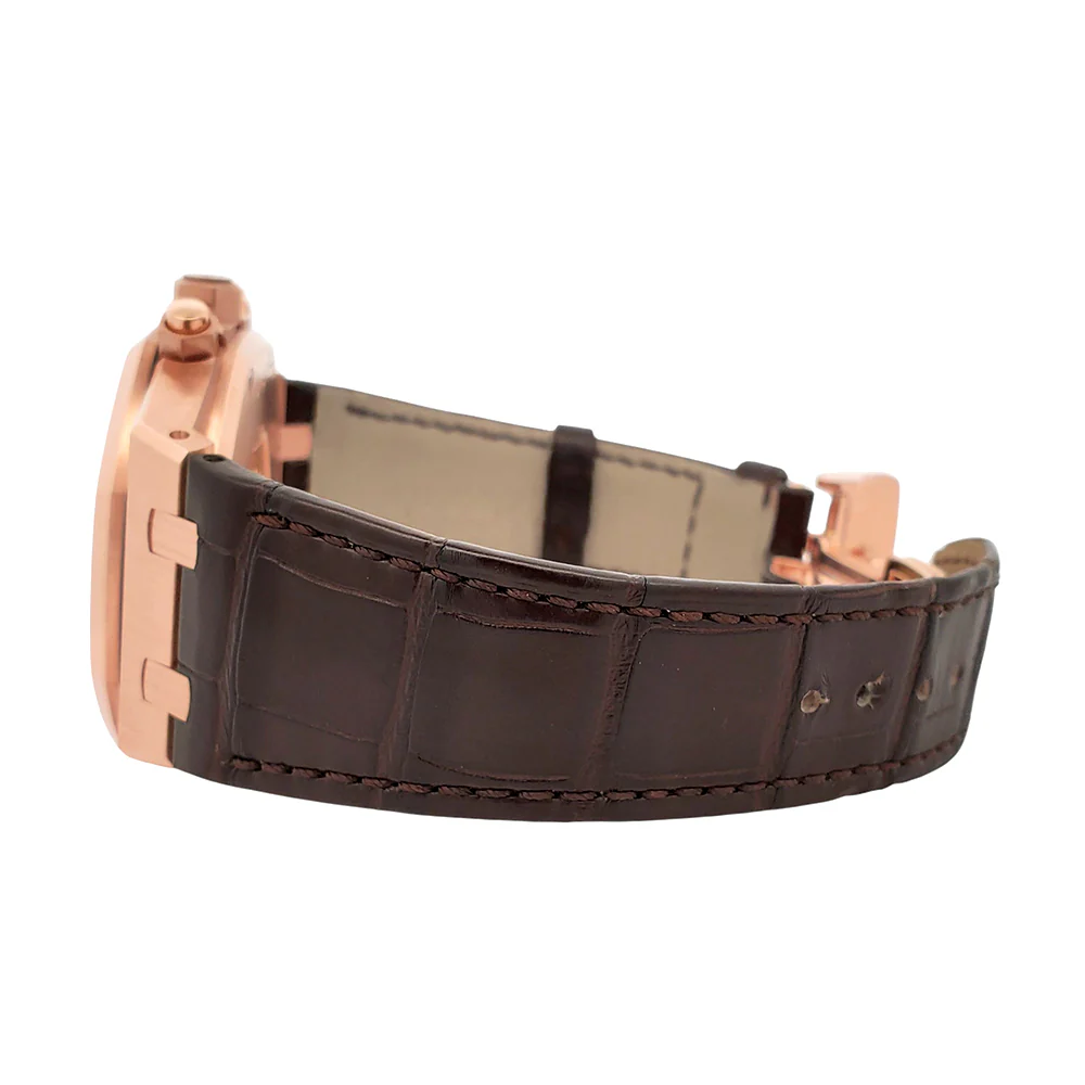 Audemars Piguet Royal Rose Gold Royal Oak Chronograph Brown Alligator Strap 41mm Watch 26331OR.OO.D821CR.01 Box Card - Image 5