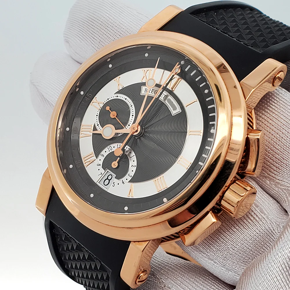 Breguet Marine 42mm Chronograph 5827BR Rose Gold Watch Box Papers - Image 3