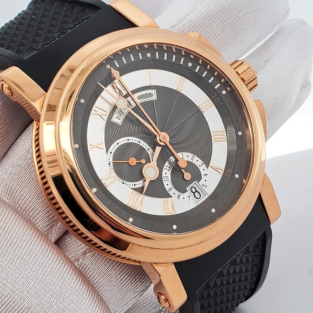 Breguet Marine 42mm Chronograph 5827BR Rose Gold Watch Box Papers - Image 4