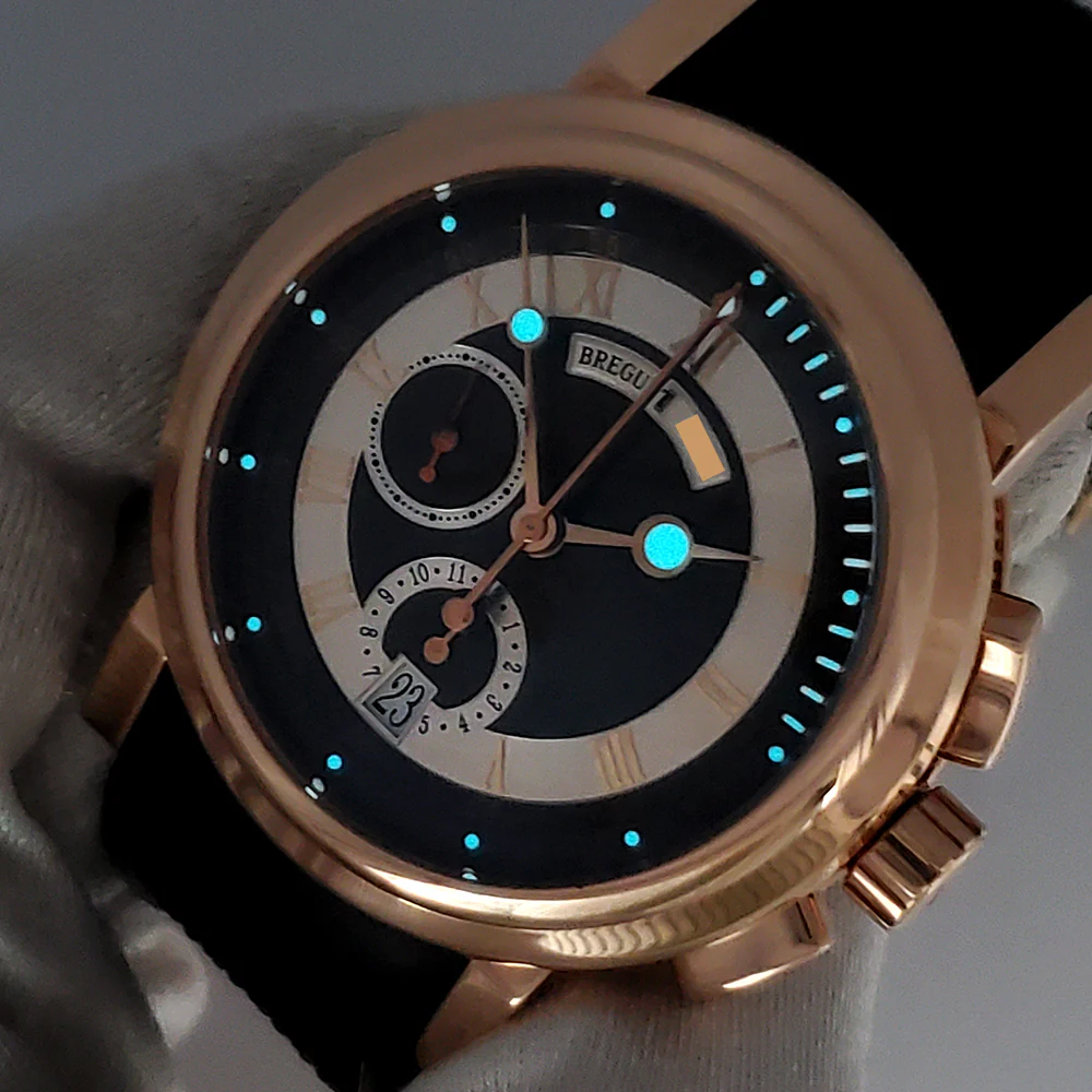 Breguet Marine 42mm Chronograph 5827BR Rose Gold Watch - Image 4