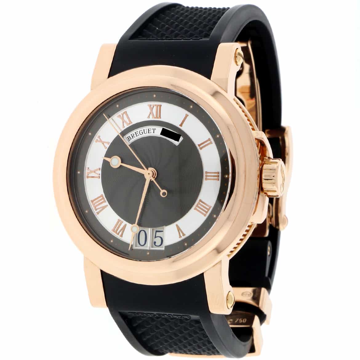 Breguet Marine Chronograph 18K Rose Gold Big Date 39MM Automatic Mens Watch 5817BR/Z2/5V8