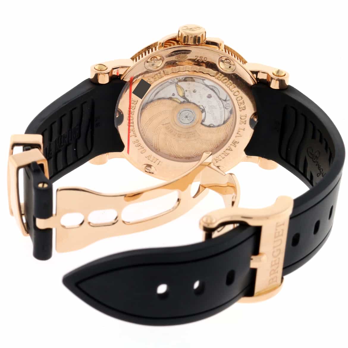 Breguet Marine Chronograph 18K Rose Gold Big Date 39MM Automatic Mens Watch 5817BR/Z2/5V8 - Image 5