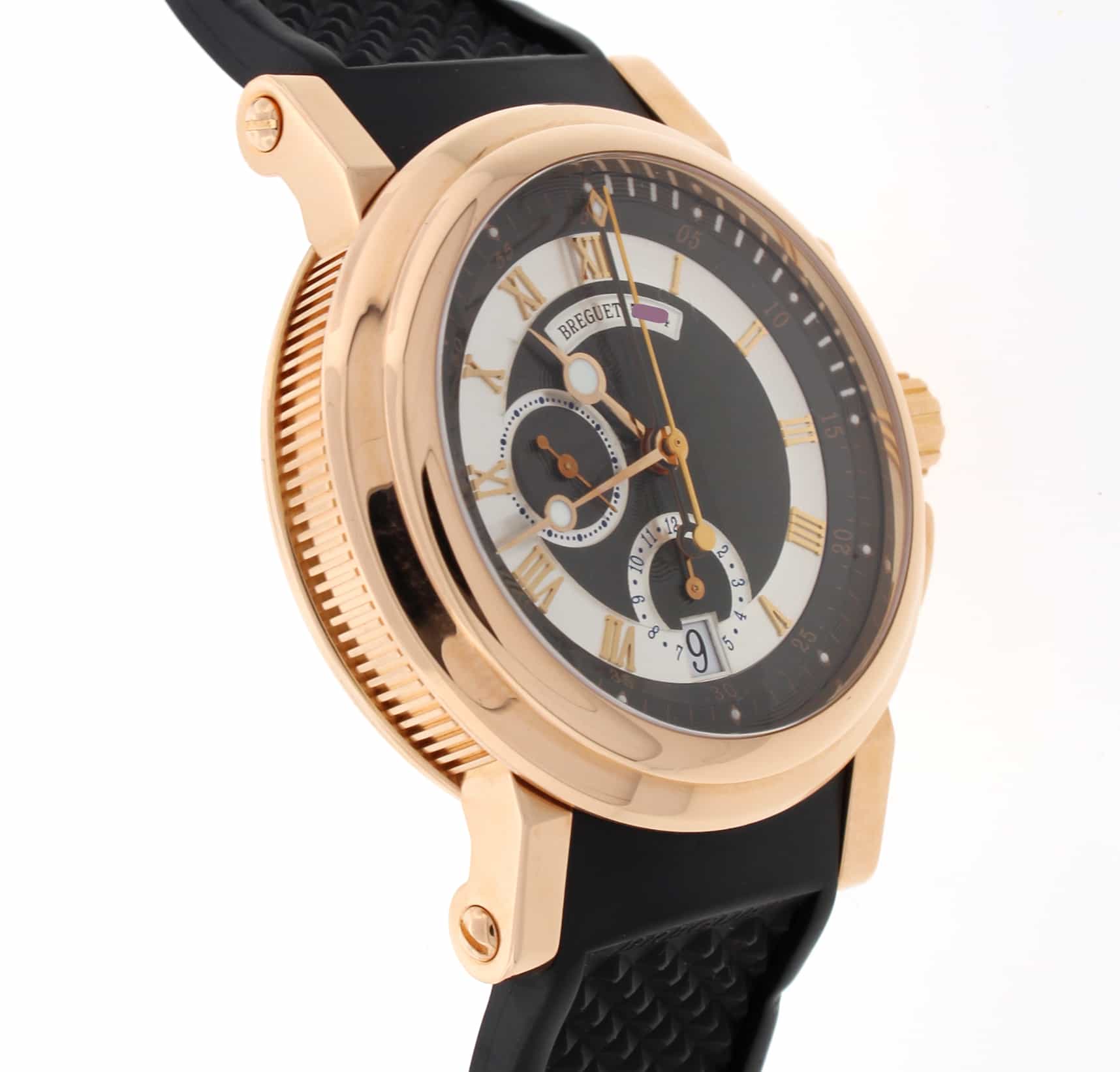 Breguet Marine Chronograph 18K Rose Gold Mens Watch 5827BR/Z2/5ZU - Image 5