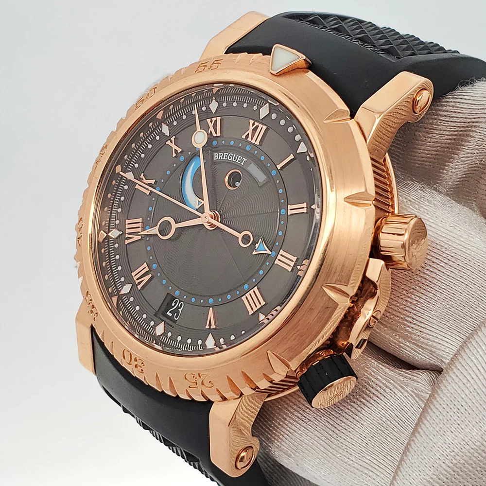 Breguet Marine Royale Alarm Rose Gold 45mm Mens Watch 5847BR - Image 2