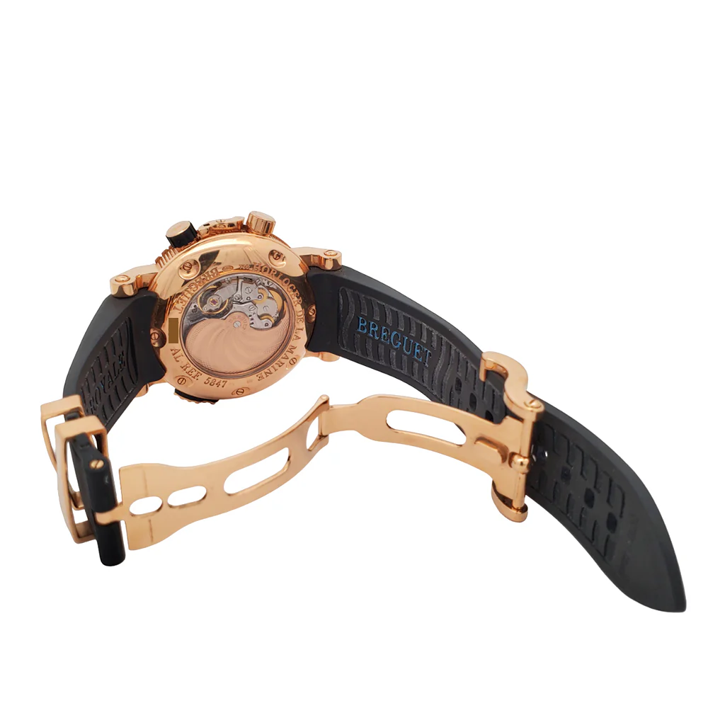 Breguet Marine Royale Alarm Rose Gold 45mm Mens Watch 5847BR - Image 6