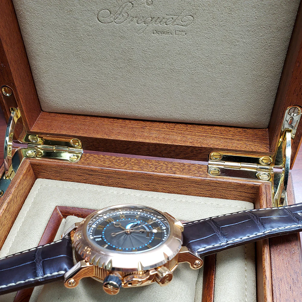 Breguet Marine Royale Alarm Rose Gold 45mm Mens Watch 5847BR Box Papers - Image 6