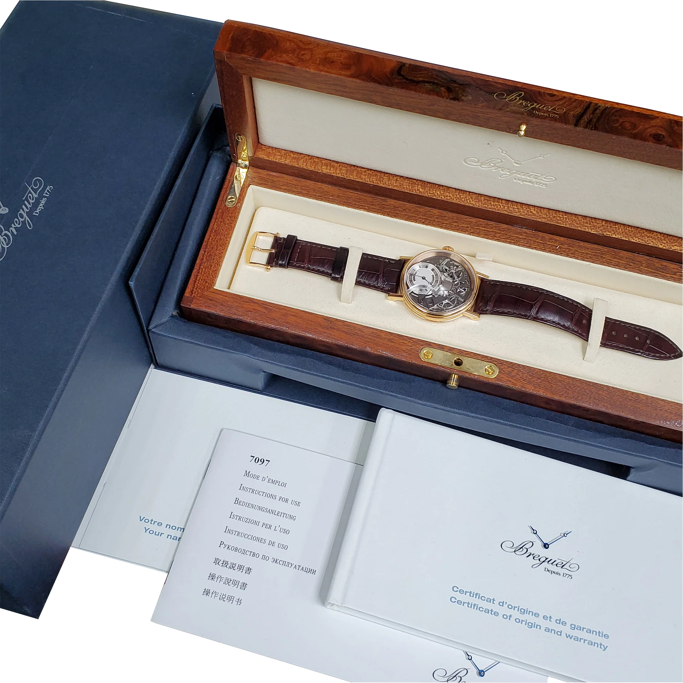 Breguet Tradition Retrograde 18k Rose Gold 40mm 7097BR/G1/9WU Watch Box Papers - Image 2
