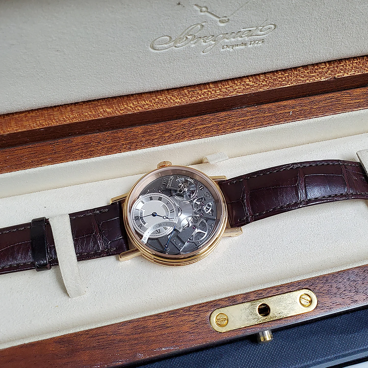 Breguet Tradition Retrograde 18k Rose Gold 40mm 7097BR/G1/9WU Watch Box Papers - Image 3