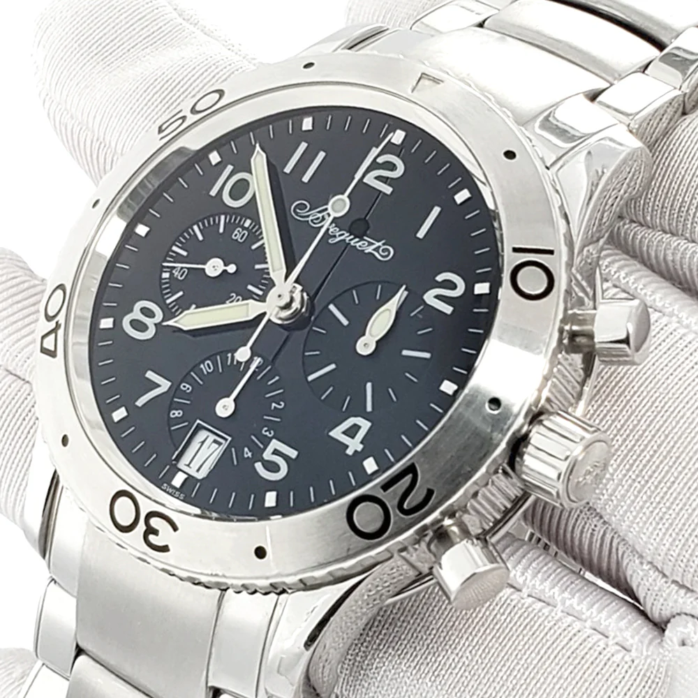 Breguet Transatlantique Type XX 39MM Flyback Chronograph Steel Watch 3820 - Image 2