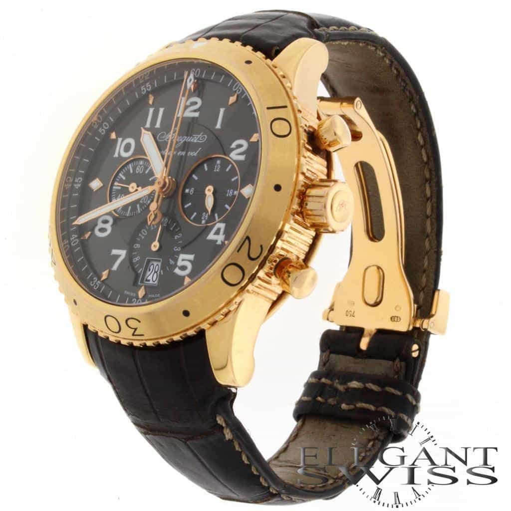 Breguet Transatlantique Type XXI Flyback 18K Rose Gold 44MM Automatic Mens Watch 3810 - Image 3