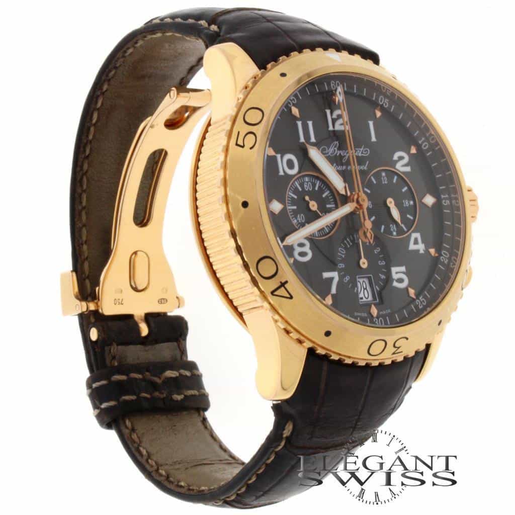 Breguet Transatlantique Type XXI Flyback 18K Rose Gold 44MM Automatic Mens Watch 3810 - Image 4