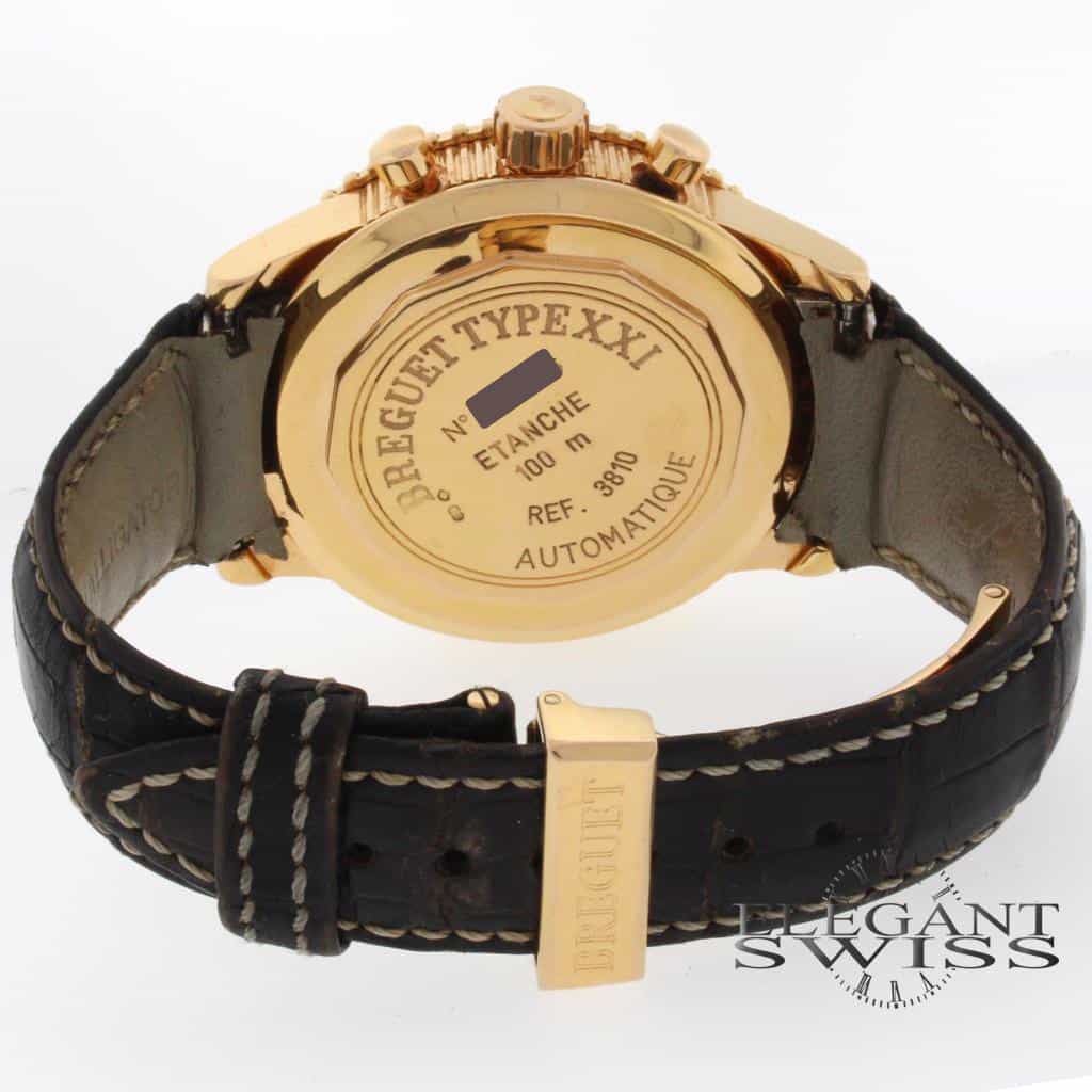 Breguet Transatlantique Type XXI Flyback 18K Rose Gold 44MM Automatic Mens Watch 3810 - Image 6