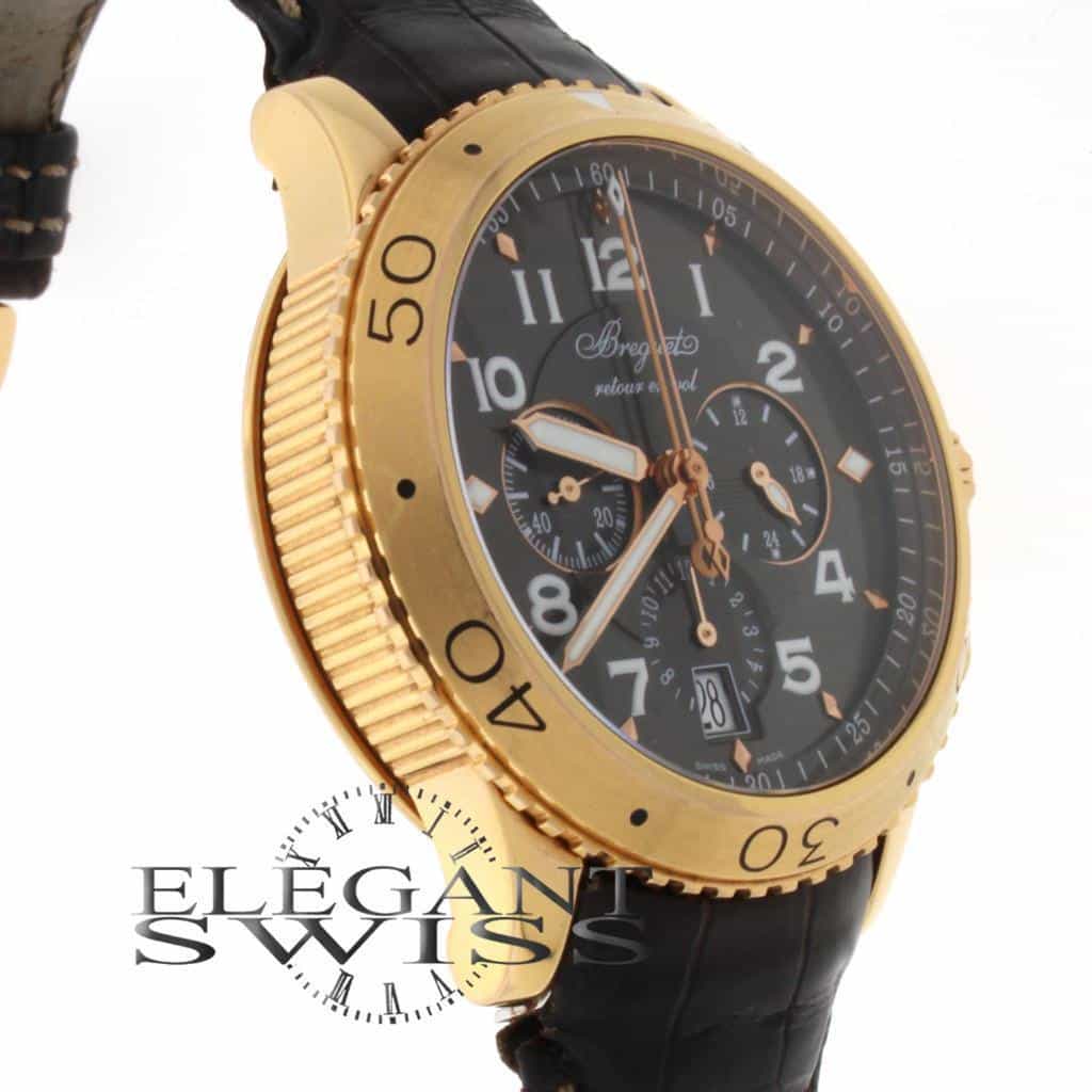 Breguet Transatlantique Type XXI Flyback 18K Rose Gold 44MM Automatic Mens Watch 3810 - Image 7