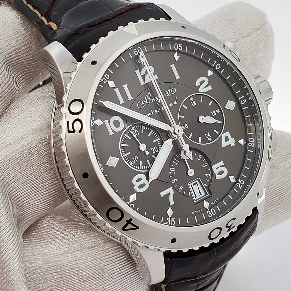 Breguet Transatlantique Type XXI Flyback Chronograph 43mm Watch 3810 Box Papers - Image 2
