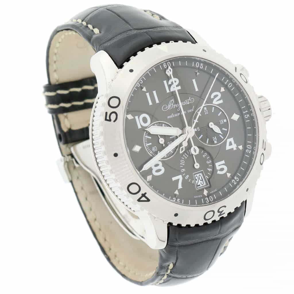 Breguet Type XXI Flyback 43MM Chronograph Automatic Stainless Steel Mens Watch 3810 - Image 3