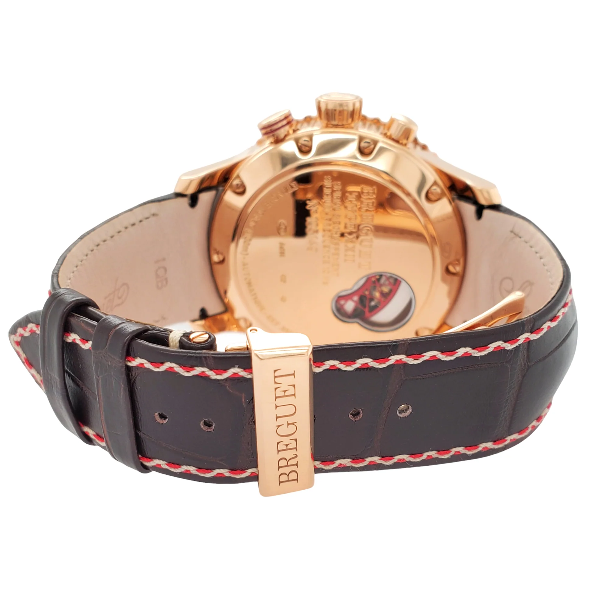 Breguet Type XXII Transatlantique Flyback 10Hz GMT 18K Rose Gold 44mm Watch 3880BR.Z2.9XV Box Papers - Image 5