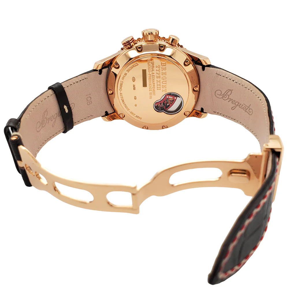 Breguet Type XXII Transatlantique Flyback 10Hz GMT 18K Rose Gold 44mm Watch 3880BR.Z2.9XV Box Papers - Image 6