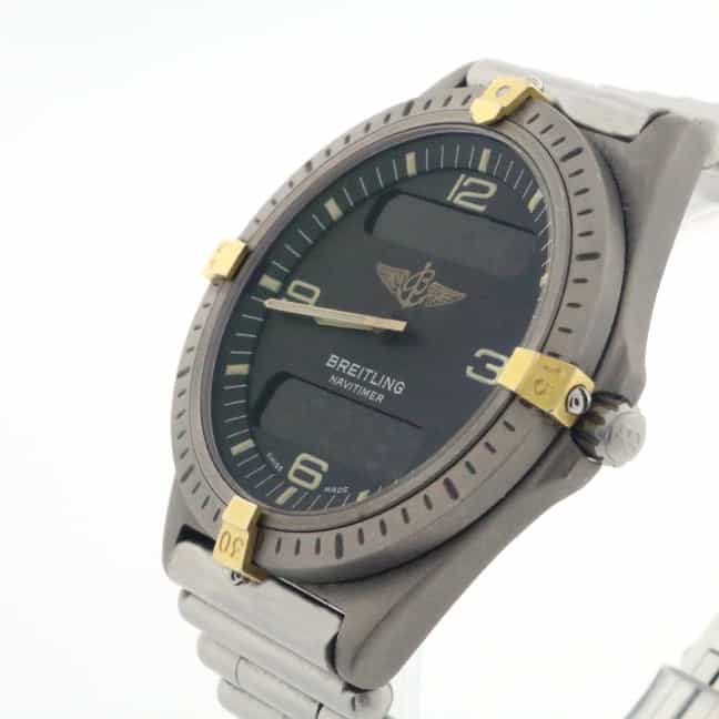 Breitling Aerospace Professional Titanium 40MM Stainless Steel Bullet Bracelet Mens Watch 80360 - Image 3