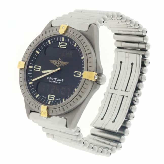 Breitling Aerospace Professional Titanium 40MM Stainless Steel Bullet Bracelet Mens Watch 80360 - Image 5