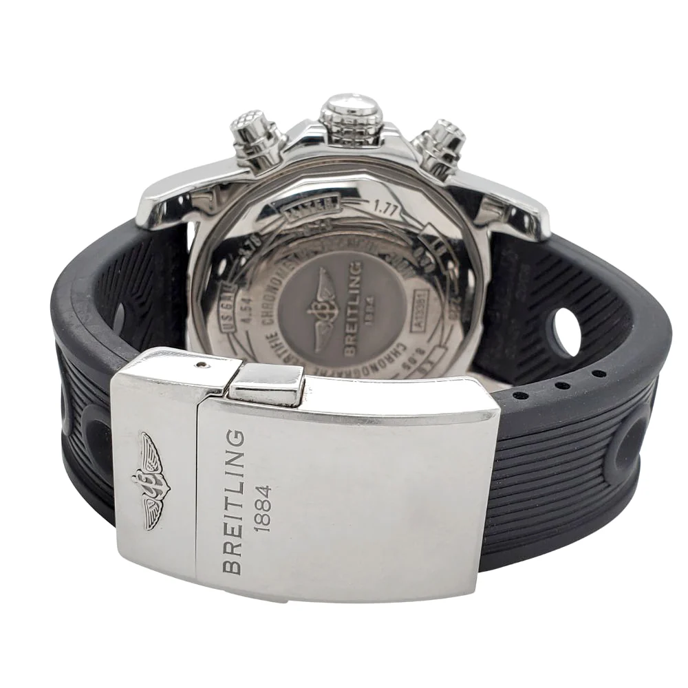 Breitling Avenger II Chronograph 43mm Black Dial Stainless Steel Watch A13381 - Image 4