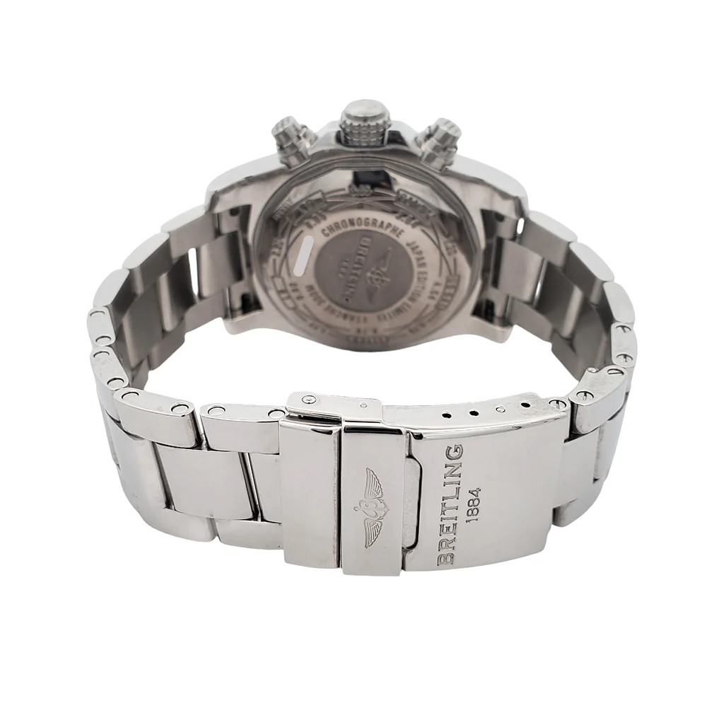Breitling Avenger II Chronograph Limited Edition 43mm White Dial Steel Watch A13381 Box Papers - Image 5