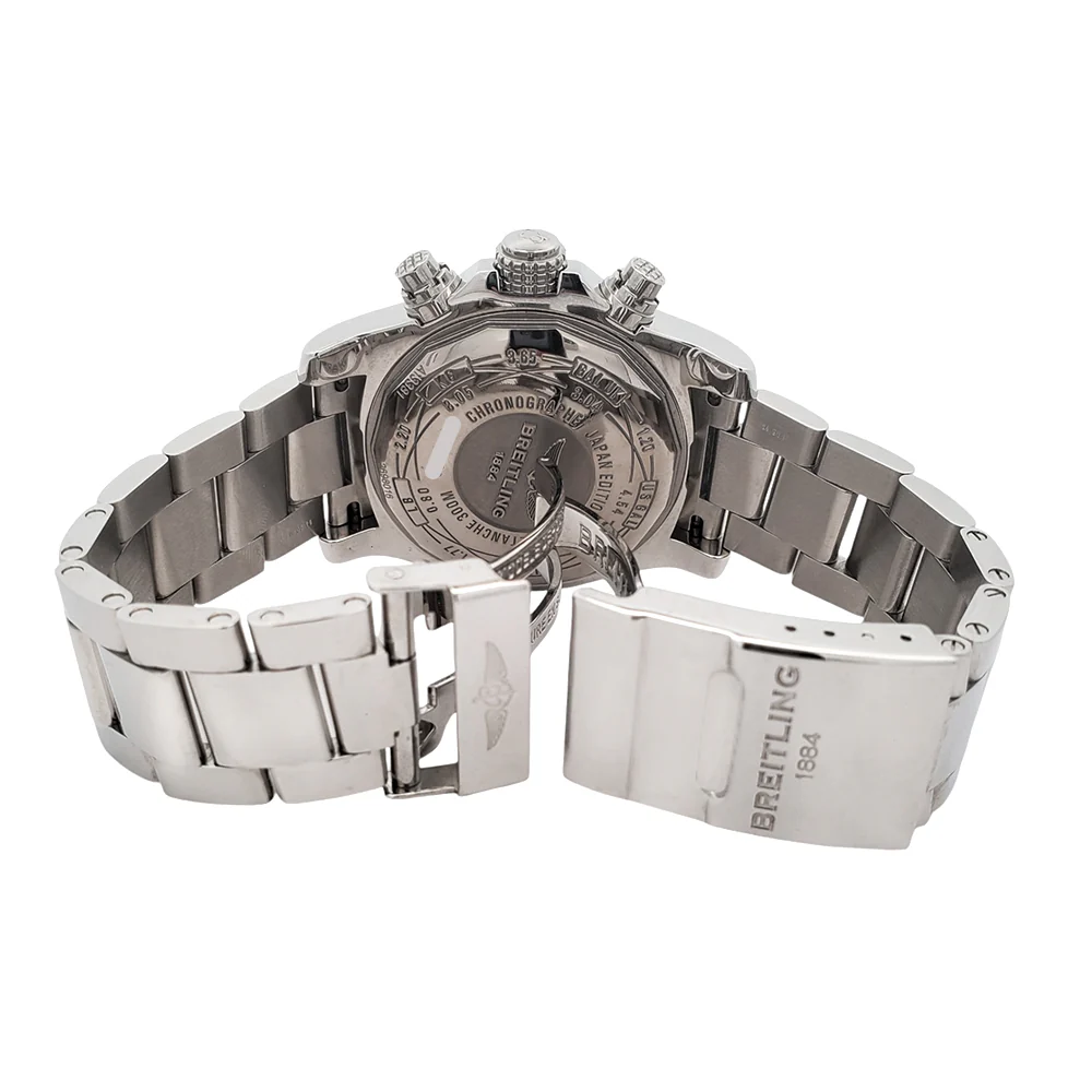 Breitling Avenger II Chronograph Limited Edition 43mm White Dial Steel Watch A13381 Box Papers - Image 6