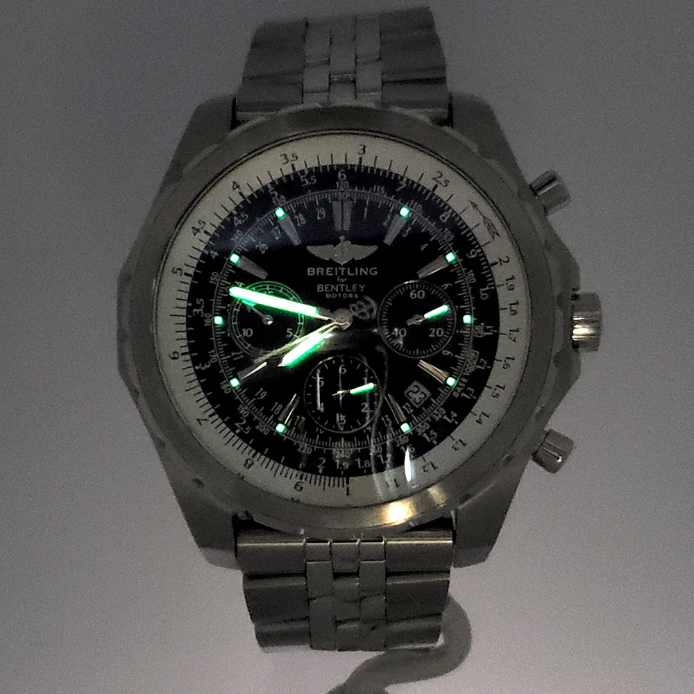 Breitling Bentley 48mm Motors T Black Dial Chronograph Steel Watch A25363 - Image 8