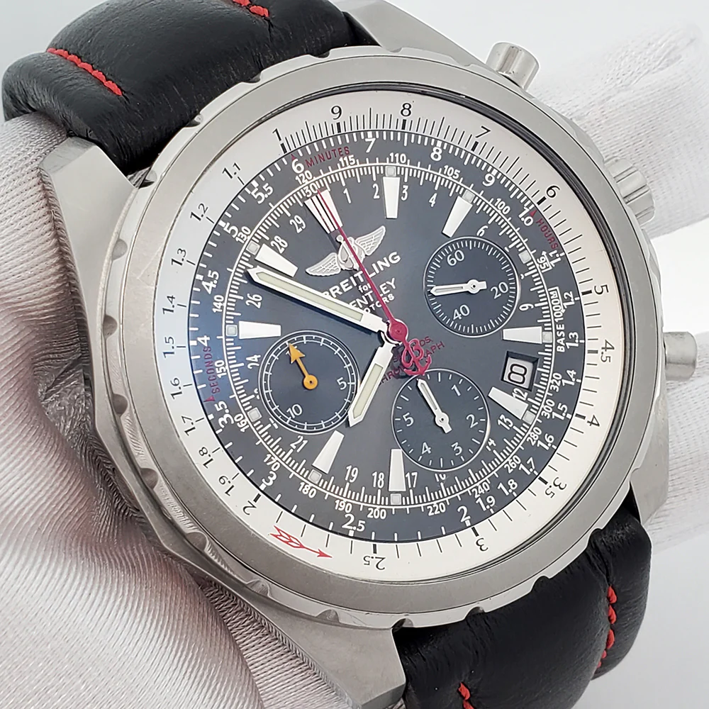 Breitling Bentley 48mm Motors T Grey Dial Chronograph Mens Watch A25363 - Image 2