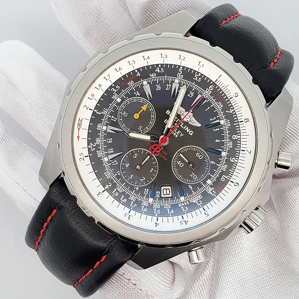 Breitling Bentley 48mm Motors T Grey Dial Chronograph Mens Watch A25363 - Image 3