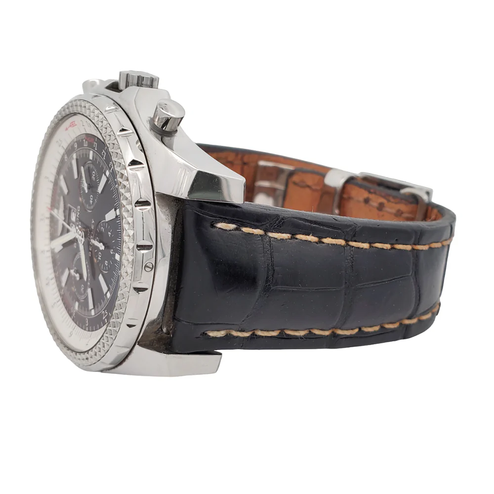 Breitling Bentley 6.75 Chronograph 48mm Black Index Dial Big Date Stainless Steel Watch A44362 - Image 3