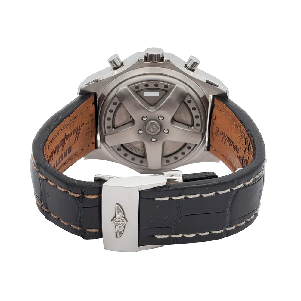 Breitling Bentley 6.75 Chronograph 48mm Black Index Dial Big Date Stainless Steel Watch A44362 - Image 4