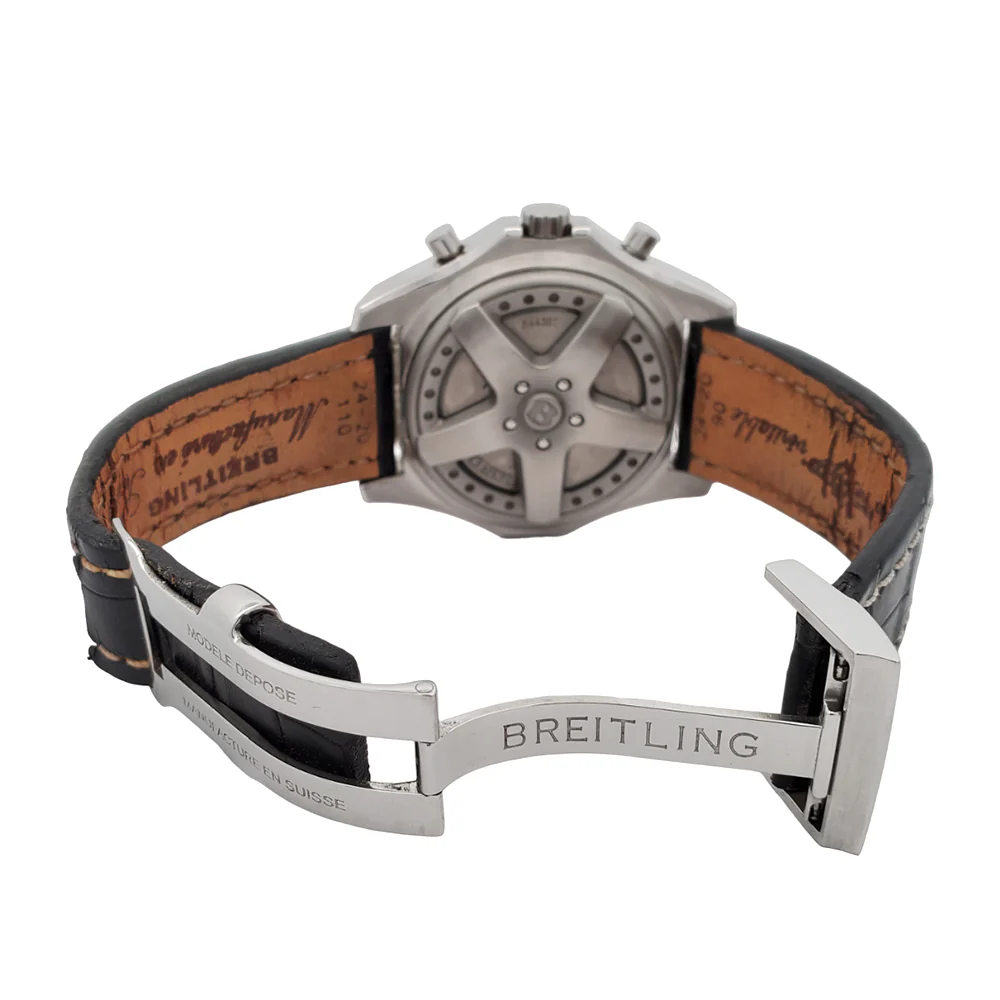 Breitling Bentley 6.75 Chronograph 48mm Black Index Dial Big Date Stainless Steel Watch A44362 - Image 5