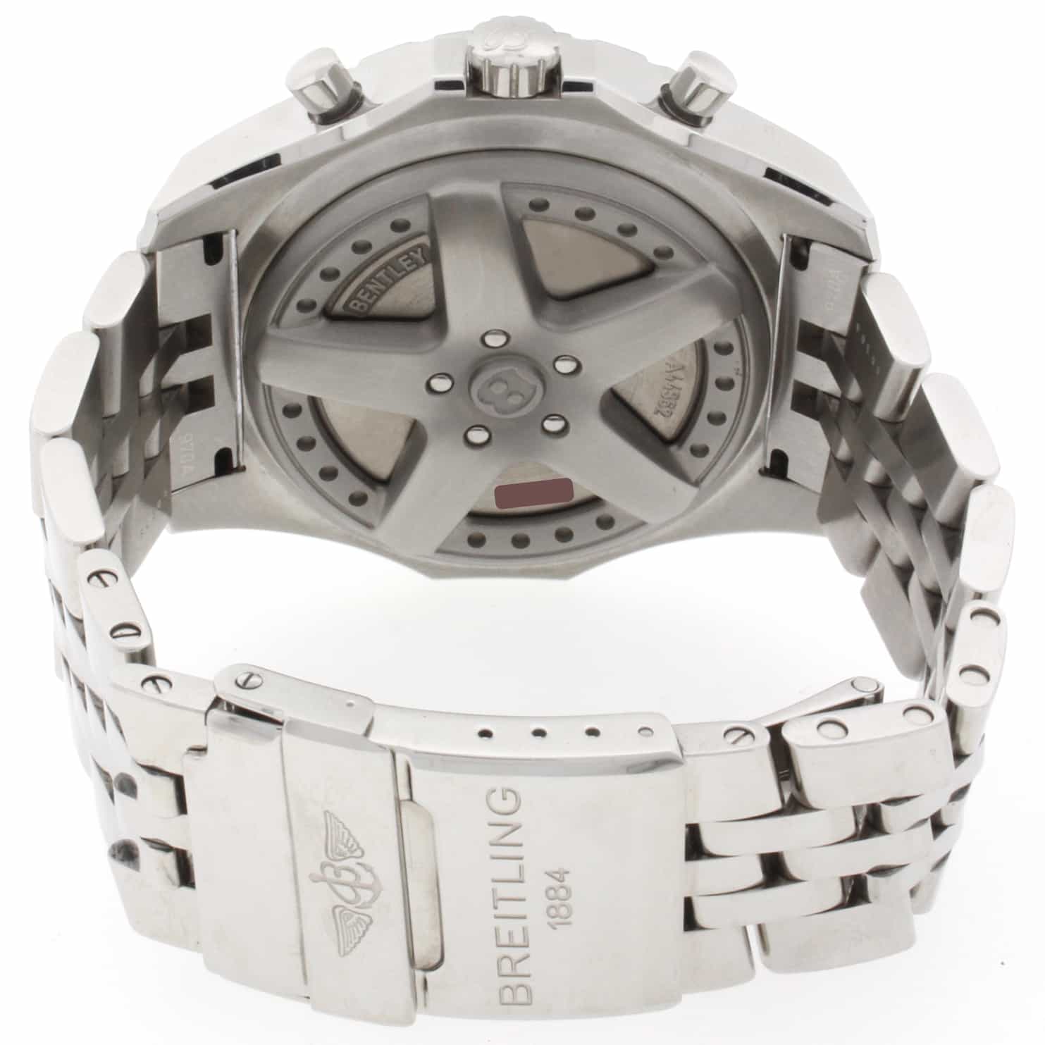 Breitling Bentley 6.75 Chronograph Ivory Dial Big Date Automatic Mens Watch A44362 - Image 8