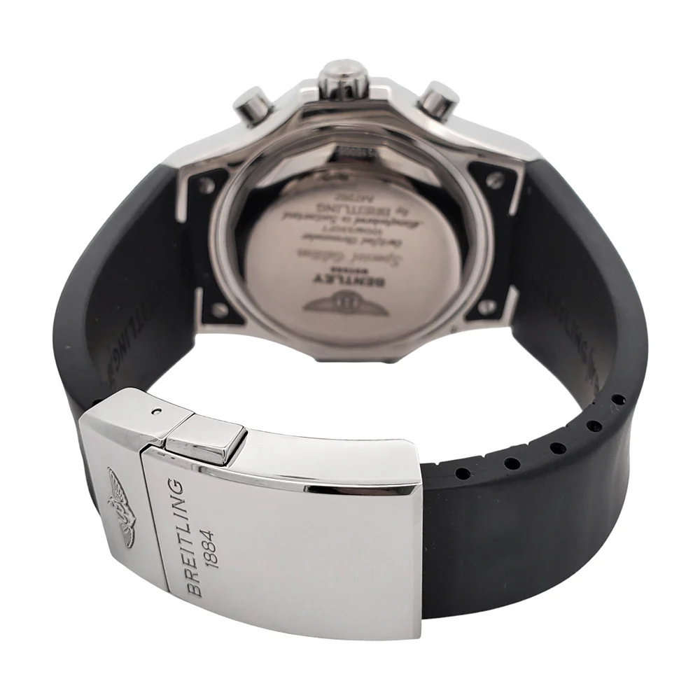 Breitling Bentley GMT 49mm Chronograph Special Edition Black Dial Steel Watch A47362 Papers - Image 5