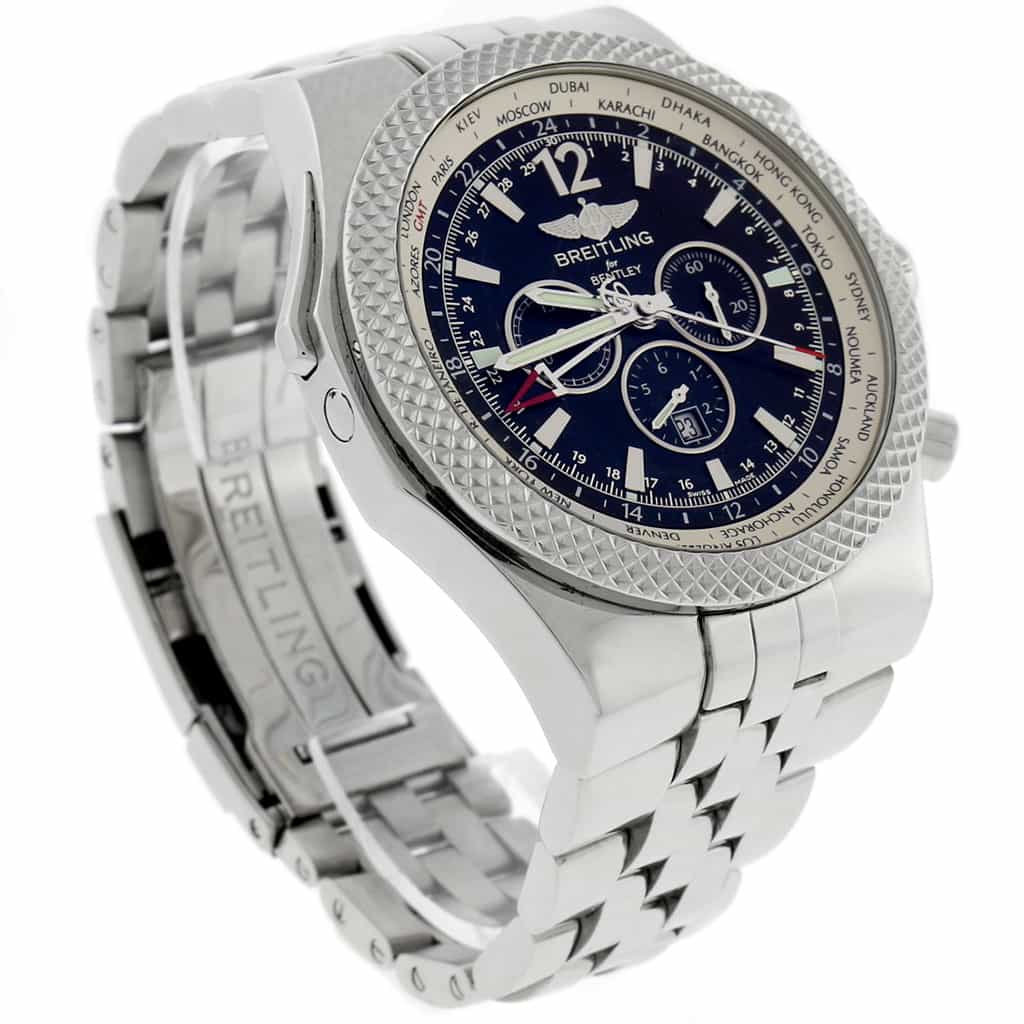 Breitling Bentley Motors GMT Chronograph Special Edition Black Dial Automatic Mens Watch A47362 - Image 5