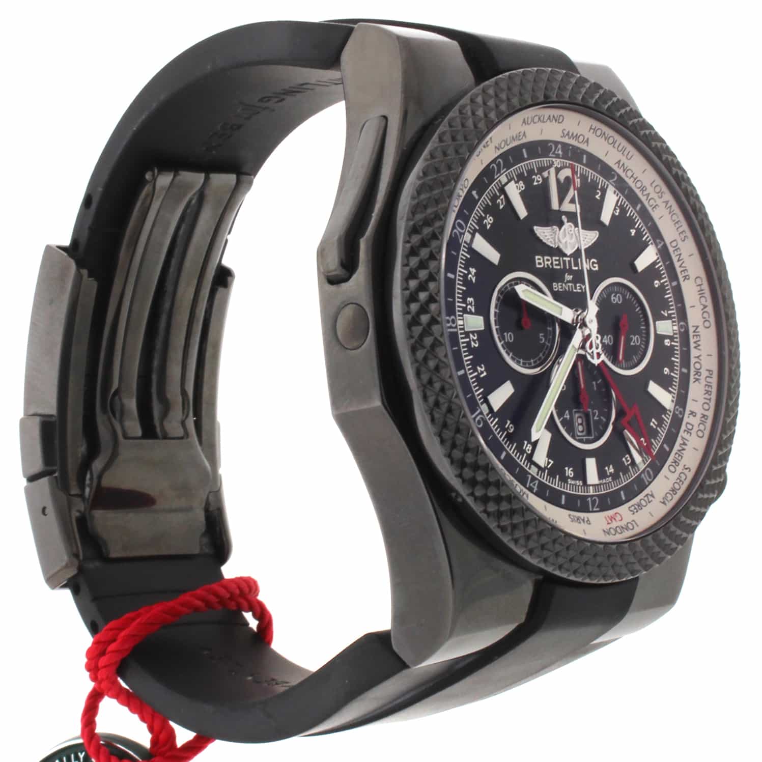 Breitling Bentley GMT Midnight Carbon Limited Edition Black Dial 49MM Watch M47362 - Image 5