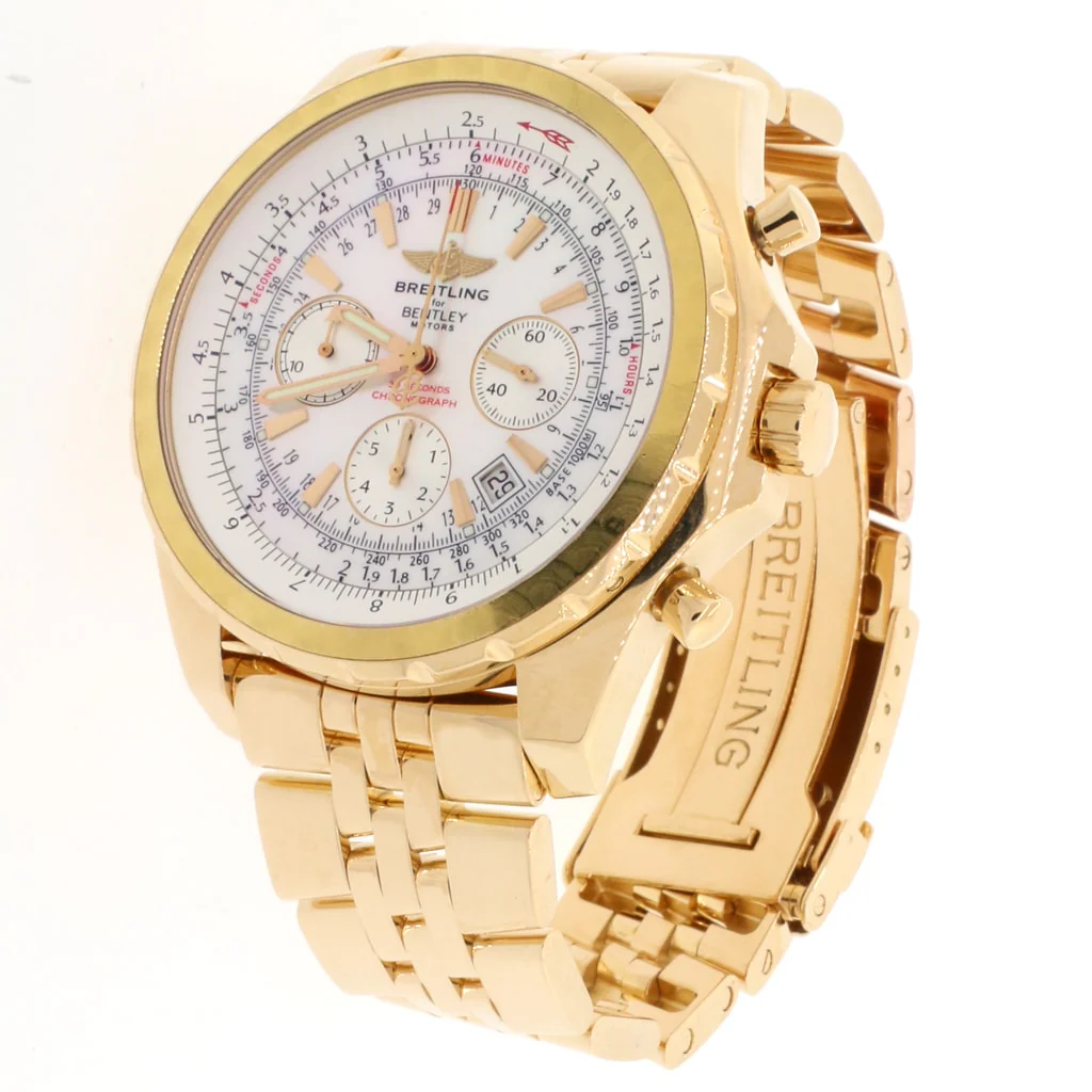 Breitling Bentley Motors 18K Rose Gold Factory MOP Dial 49MM Special Edition Watch H25363 - Image 3