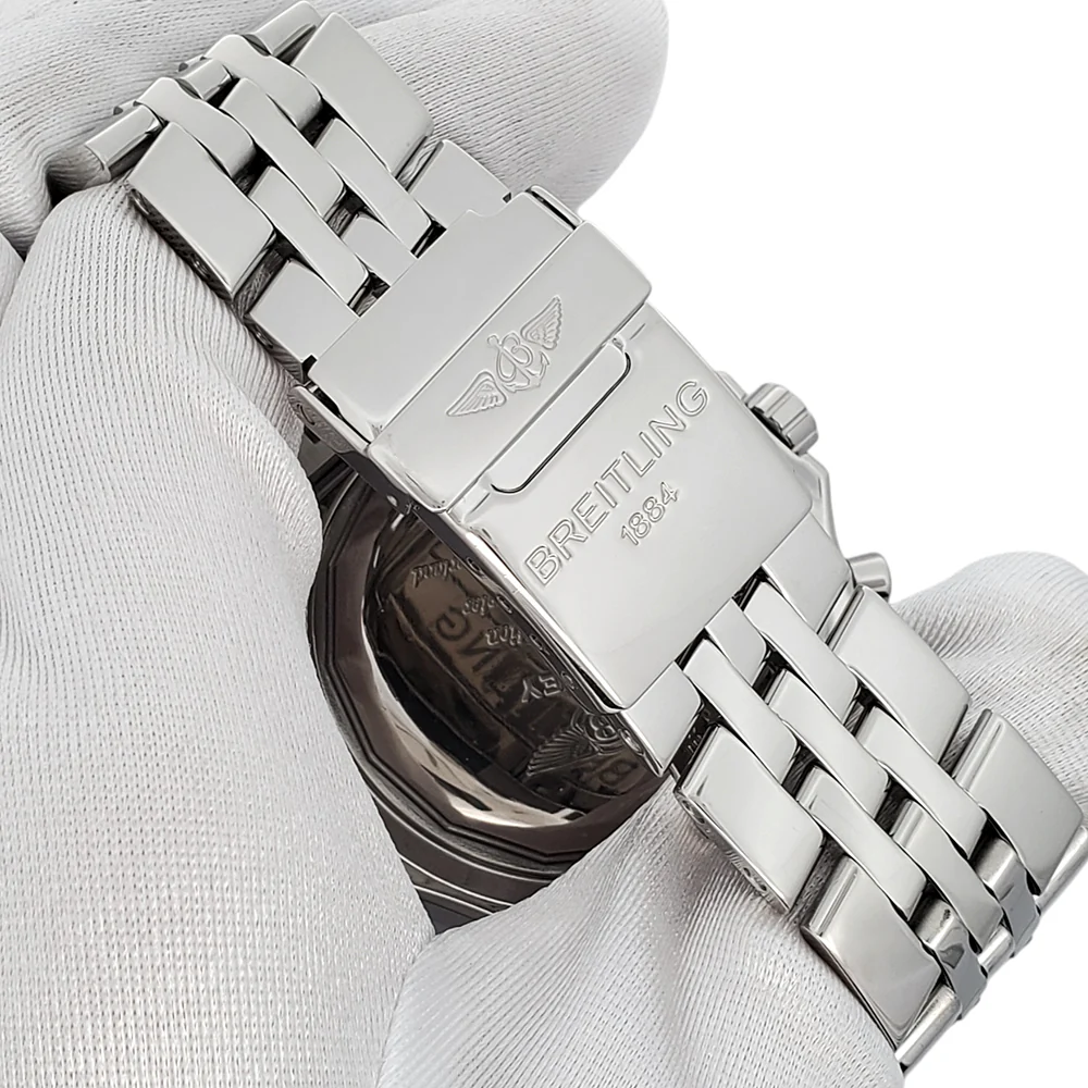 Breitling Bentley Motors Chronograph Special Edition White Dial Steel 49mm Watch A25362 - Image 5