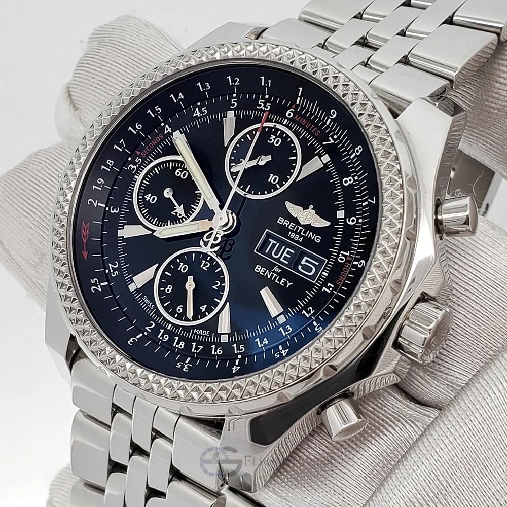 Breitling Bentley Motors GT Special Edition 44.8mm Black Dial Stainless Steel Watch A13362