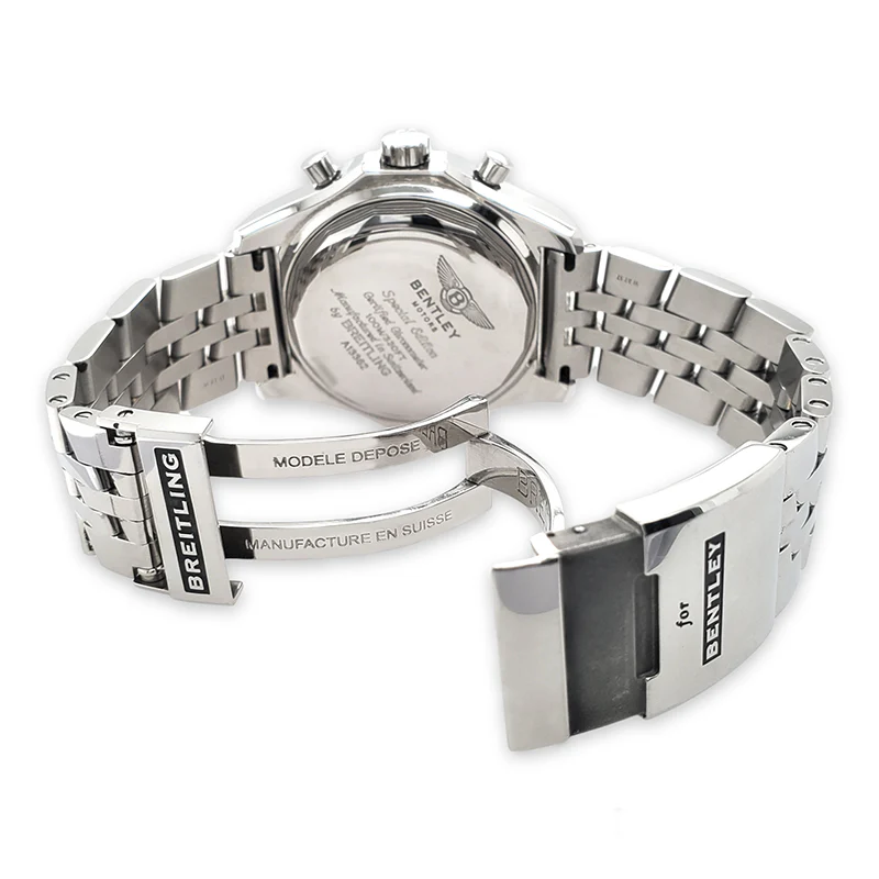 Breitling Bentley Motors GT Special Edition 44.8mm Black Dial Stainless Steel Watch A13362 Box Papers - Image 7