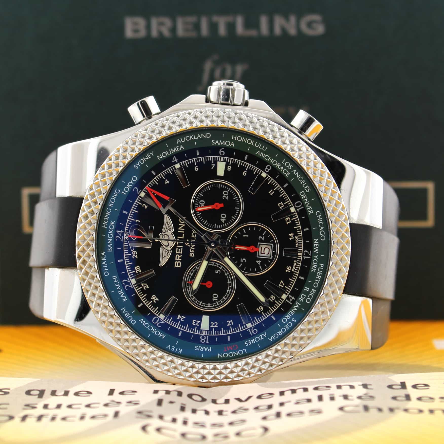 Breitling Bentley Motors Limited Edition Chronograph Automatic Stainless Steel Mens Watch A47362 - Image 2