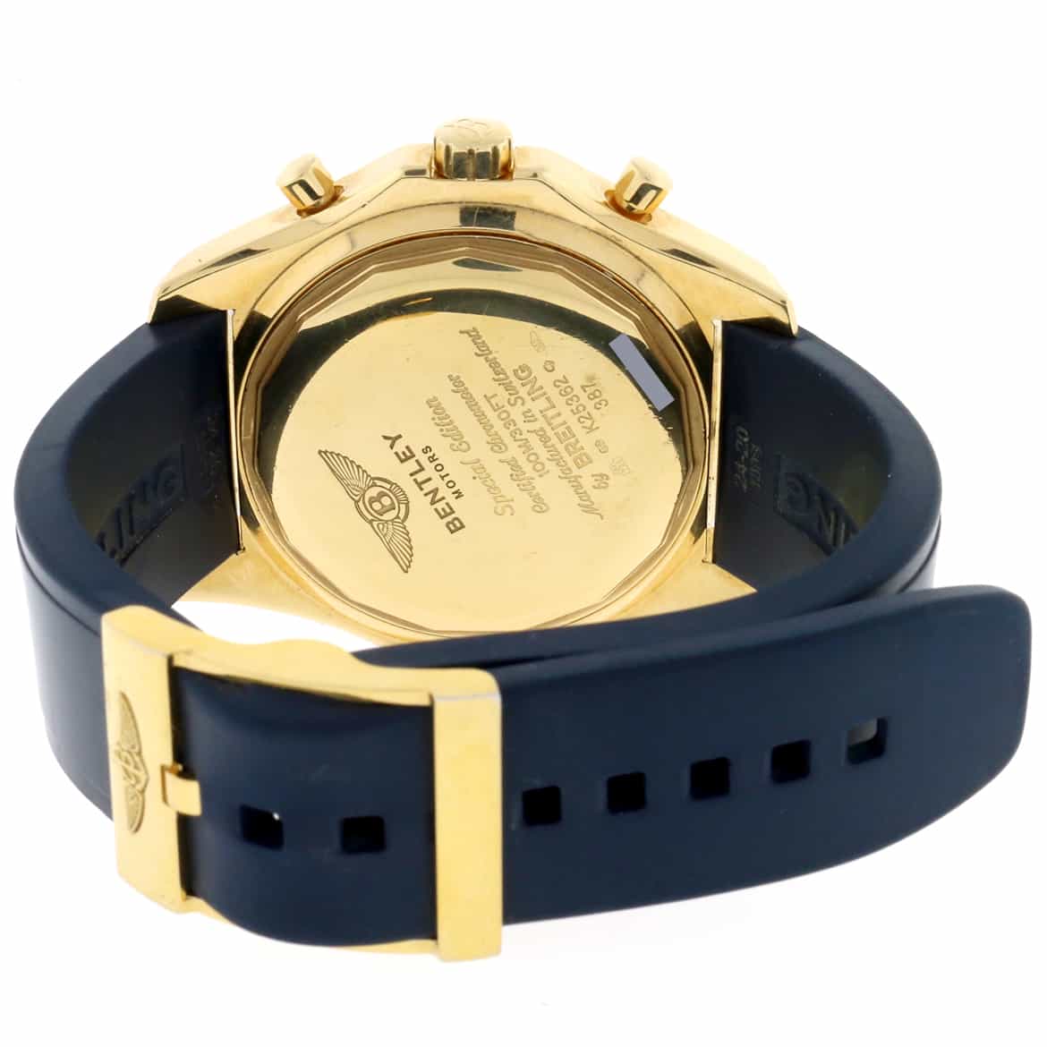 Breitling Bentley Motors Special Edition 18K Yellow Gold Chronograph 48MM Automatic Mens Watch K25362 - Image 7