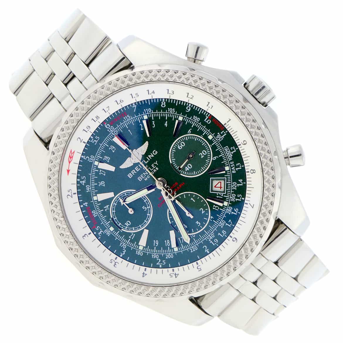 Breitling Bentley Motors Special Edition Original Green Dial Chronograph Automatic Mens Watch A25362 - Image 3