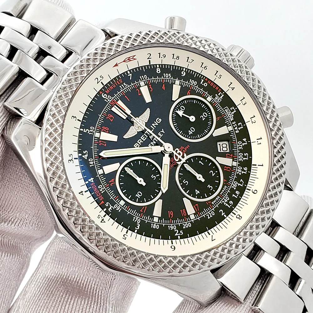Breitling Bentley Motors Special Edition Steel Mens 49mm Watch A25364 - Image 2