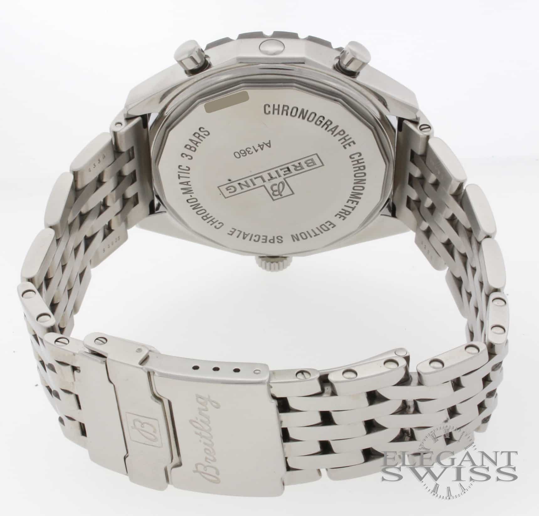 Breitling Chono-Matic 44MM Automatic Chronograph Stainless Steel Mens Watch A41360 - Image 9