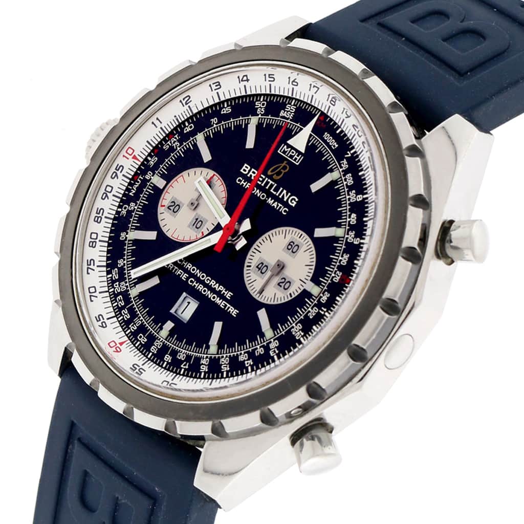 Breitling Chono-Matic 44MM Chronograph Automatic Stainless Steel Mens Watch A41360 - Image 2