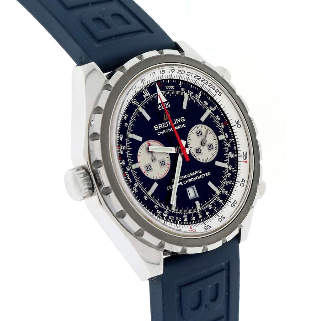 Breitling Chono-Matic 44MM Chronograph Automatic Stainless Steel Mens Watch A41360 - Image 3