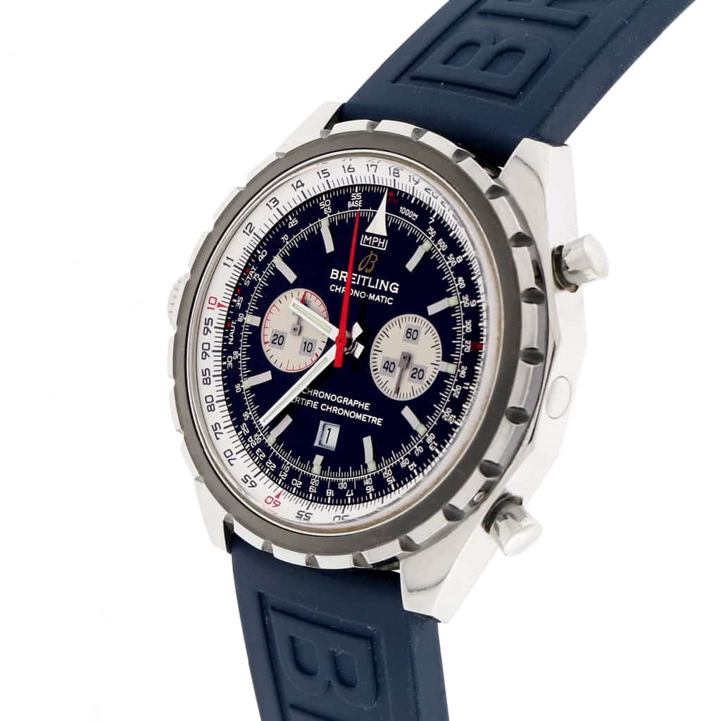 Breitling Chono-Matic 44MM Chronograph Automatic Stainless Steel Mens Watch A41360 - Image 4