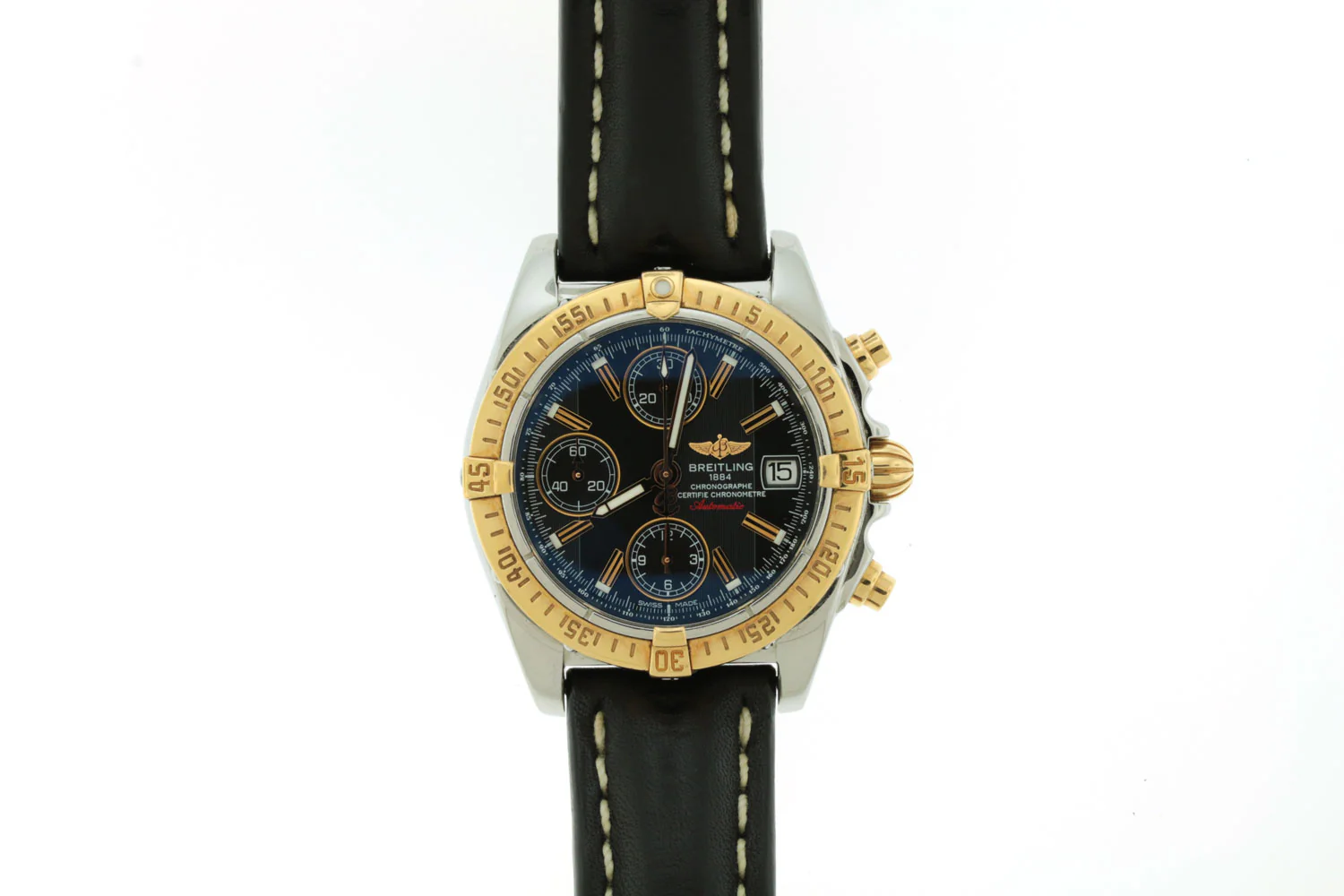 Breitling Chrono Cockpit 39MM Black Dial Rose Gold/Steel Watch C13358 - Image 14